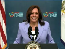 Vice President Kamala Harris delivers a virtual address to the Generation Equality Forum, June 30, 2021
